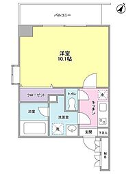 ユーキメゾン一番町 1Kの間取図画像