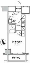 プラウドフラット蒲田2 1Kの間取図画像