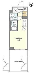 ASTILE西新宿2 ワンルームの間取図画像