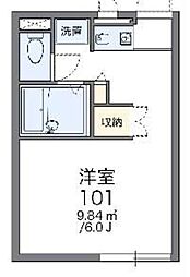 レオパレスコスモスハイツ 1Kの間取図画像