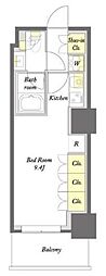 プライムメゾン板橋 ワンルームの間取図画像