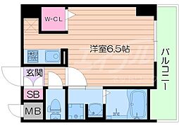 ララプレイスザ・京橋ステラ 1Kの間取図画像