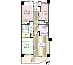 越谷パークホームズ 3LDKの間取図画像