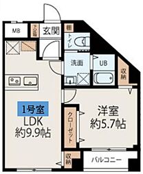 間取図画像 1LDK
