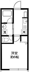 センタービレッジ鳩ヶ谷緑町 1Kの間取図画像