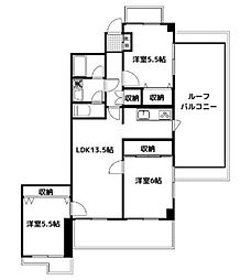 千歳サンライズ 3LDKの間取図画像