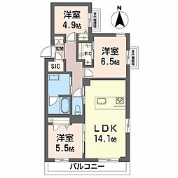 間取図画像 3LDK