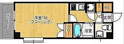 コンドミニアム高宮通り弐番館 1Kの間取図画像