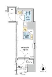TOMORE品川中延 ワンルームの間取図画像