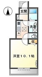 グレース・ステラ 1階1Kの間取り