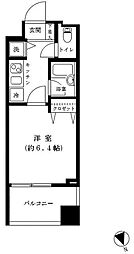 シンシア本郷東大前 1Kの間取図画像