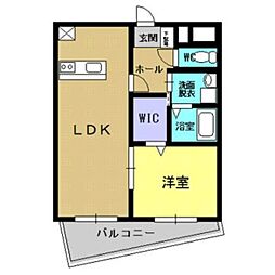 ライフアドバンス 1LDKの間取図画像