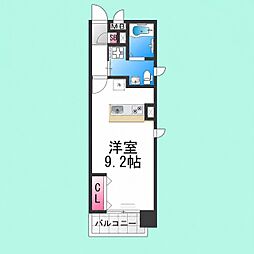 TKアンバーコート宿院 ワンルームの間取図画像