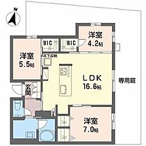 リッツコート 0103 ｜ 京都府京都市伏見区深草大亀谷大山町19-1之一部、19番2之一部（賃貸アパート3LDK・1階・74.31㎡） その2