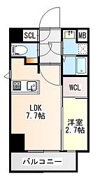 R-LINK南福岡 1LDKの間取図画像