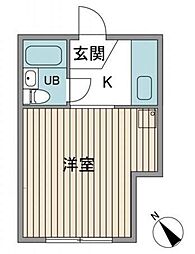 ラ・フォレスタ 1Kの間取図画像