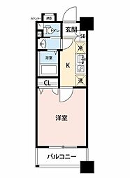ステーションビューロアール府中 1Kの間取図画像