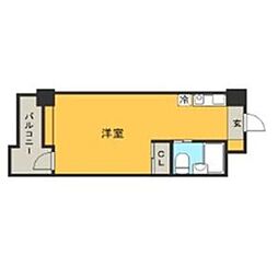メゾン・ド・カルム ワンルームの間取図画像