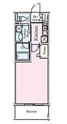 サンピエス江古田 1Kの間取図画像