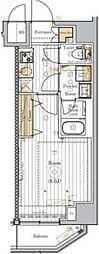 MAXIV北千住duo 1Kの間取図画像