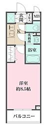 ソフィア哲学堂 1Kの間取図画像