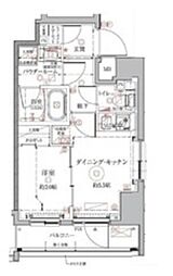 グレイシア・ヴァースクレイシアIDZ本所吾妻橋 1DKの間取図画像