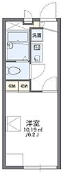レオパレスAIN 1Kの間取図画像