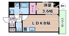 KAUNIS LUSSO  ｜ 大阪府大阪市福島区吉野４丁目（賃貸マンション1LDK・6階・30.12㎡） その2