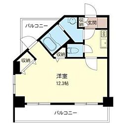 エスティメゾン品川シーサイド2 1Kの間取図画像