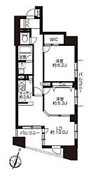 PRIMEURBAN日本橋大伝馬町 1SLDKの間取図画像