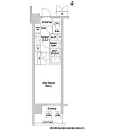 コンフォリア大島 5階1Kの間取り