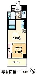 シエル豊島 1DKの間取図画像