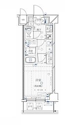 REGALIZ溝の口 1Kの間取図画像