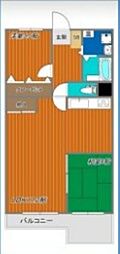 マイコーポ神戸 2LDKの間取図画像