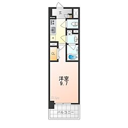 スペチアーレ堺 1Kの間取図画像