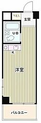 ローヤルガーデン ワンルームの間取図画像