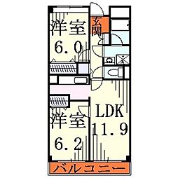 間取図画像 2LDK