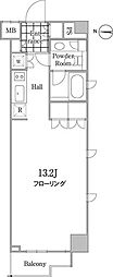 グレイスコート白金 ワンルームの間取図画像