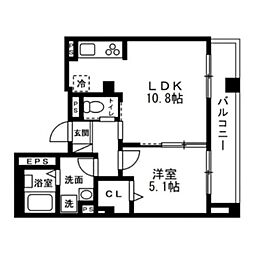 第二英ハイツ 1LDKの間取図画像
