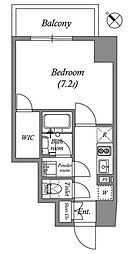 GRANPASEO巣鴨2 1Kの間取図画像