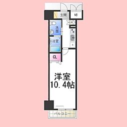 フェニックスレジデンス堺東 1Kの間取図画像