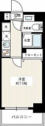 マキシヴ西川口AZ 1Kの間取図画像