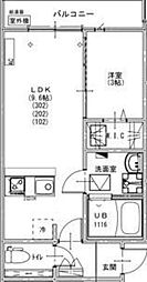 KEIAI RESIDENCE 我孫子III 1LDKの間取図画像