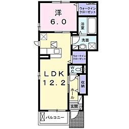 ラヴィラ3 1LDKの間取図画像