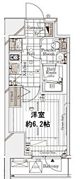 ガリシア代々木 1Kの間取図画像