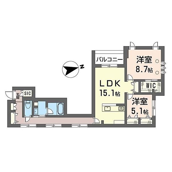 ブルームステージ 00203｜東京都豊島区西巣鴨３丁目(賃貸マンション2LDK・2階・76.86㎡)の写真 その2