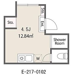 YIANHOUSE高田馬場 ワンルームの間取図画像