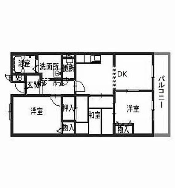 雅マンション 0307｜大阪府高石市取石５丁目(賃貸マンション3DK・3階・55.31㎡)の写真 その2