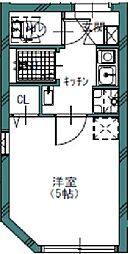 GREW高円寺Residence 1Kの間取図画像