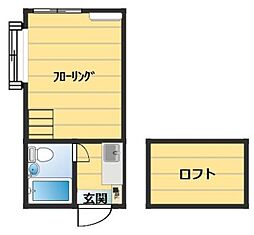 レモンホーム青葉 ワンルームの間取図画像